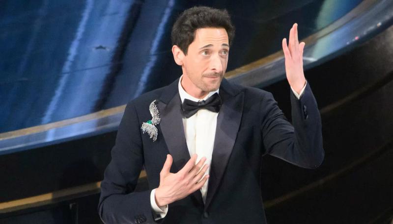 Эдриан Броуди установил рекорд Гиннесса на "Оскаре 2025"